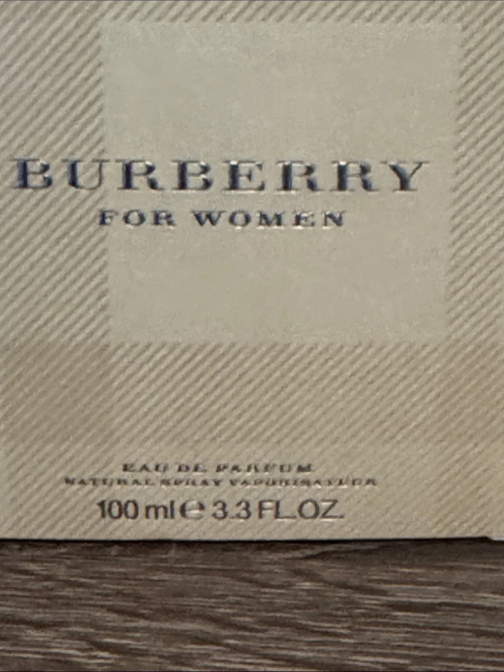 Burberry Beige Plaid Women's Fragrance Box